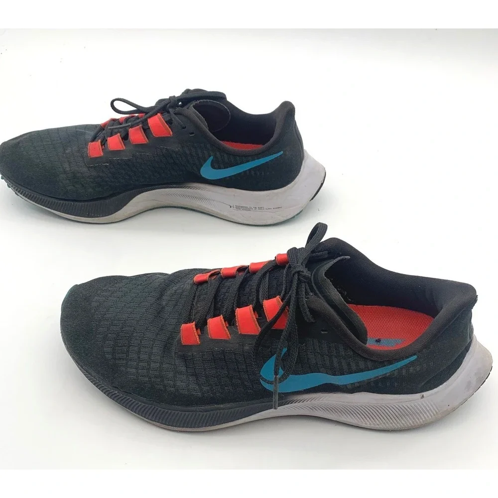 Nike Zoom‎ Pegasus 37 Mens Black Blue Red Mesh Running Shoes Sneaker BQ9646-011